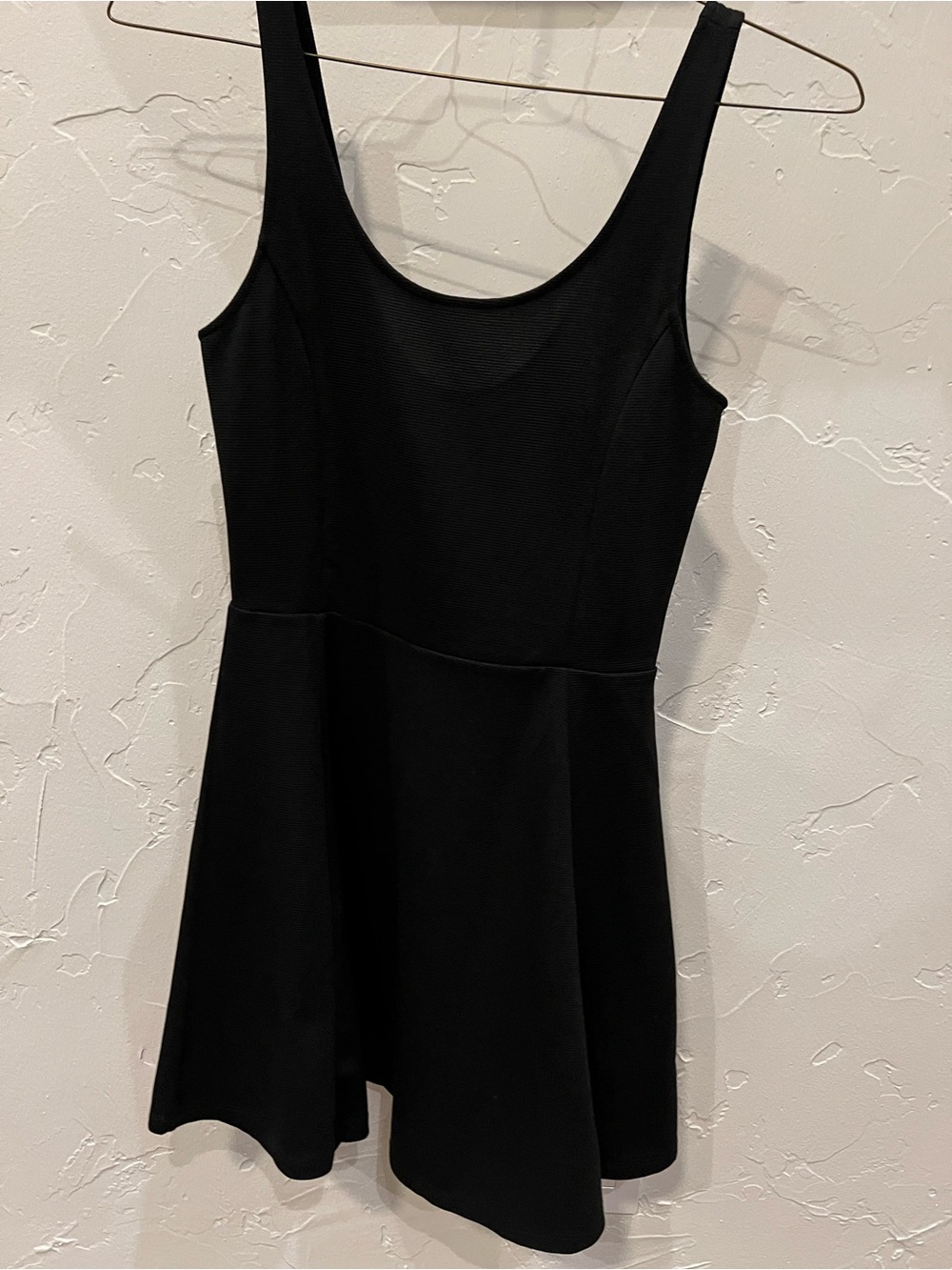 H&M Classic Black Scoop-Neck Fit & Flare Dress